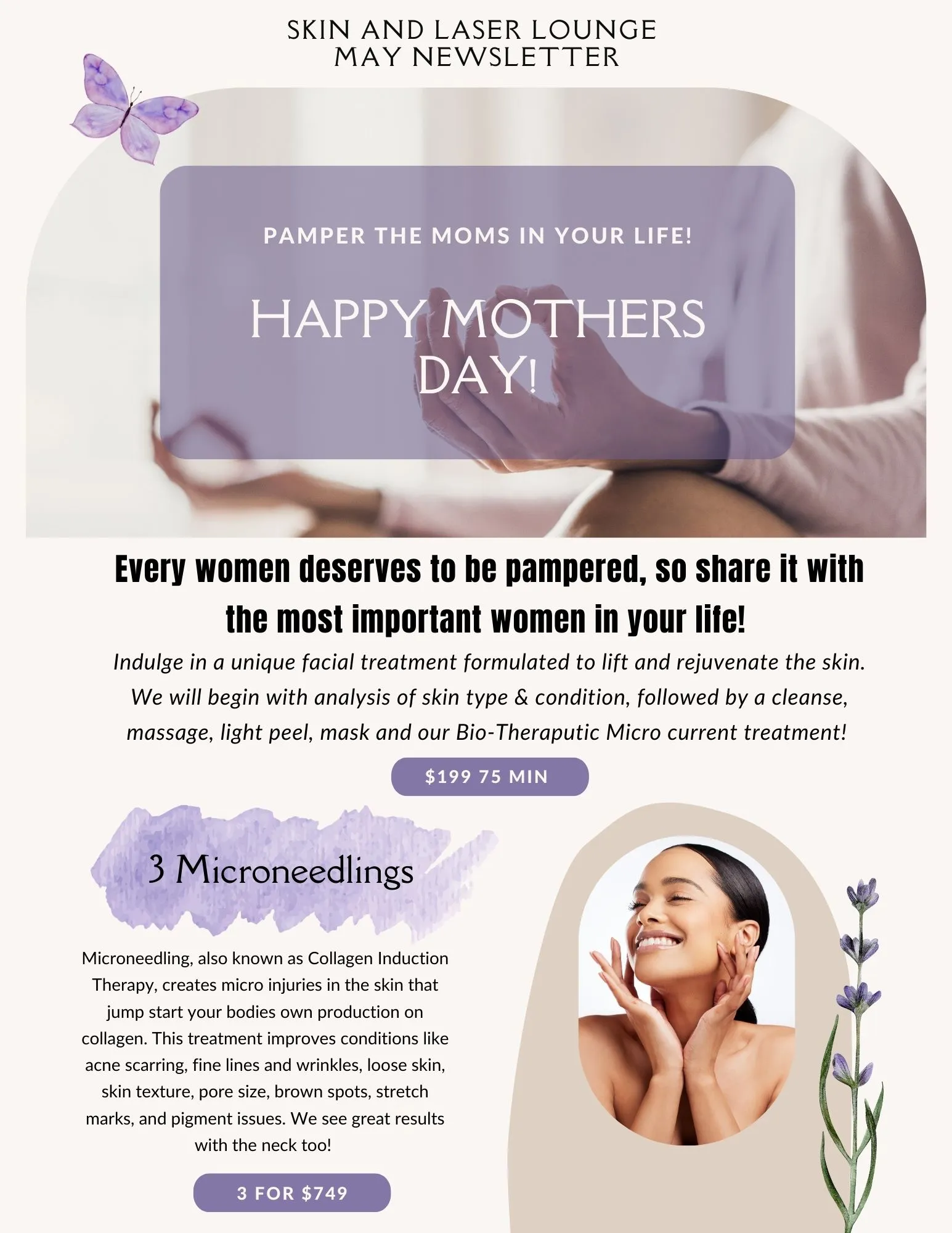 skin and laser lounge new Rochelle NY mothers day special